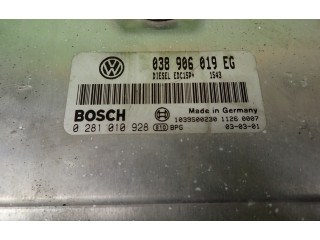 Блок управления двигателем Блок управления 038906019EG 0281010928 Skoda Superb B5 (3U)