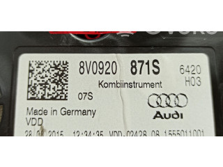 Панель приборов 8V0920871S, A2C53427456   Audi A3 S3 8V       