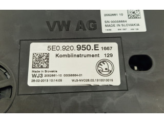 Панель приборов 5E0920950E Skoda Octavia Mk3 (5E)