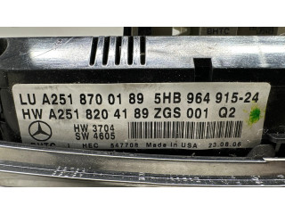 Блок управления климат-контролем A2518700189, A2518204189   Mercedes-Benz GL X164