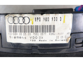 Панель приборов 8P0920930D, 8P0920930D Audi A3 S3 8P