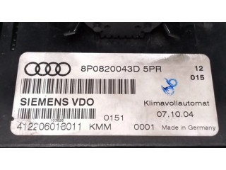 Блок управления климат-контролем 8P0820043D, 412206018011 Audi A3 S3 8P