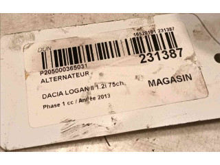 Генератор 231008344R Dacia Logan II