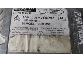 Блок подушек безопасности 9653190880, 603602500 Citroen Berlingo