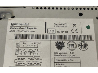 Радио/ проигрыватель CD/DVD / навигация 735603526, 735603526   Fiat Panda III