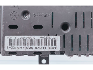 Панель приборов 110080016017, 6Y1920870H Skoda Fabia Mk1 (6Y)