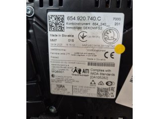 Панель приборов 654920740C Skoda Fabia Mk4 (6VA)