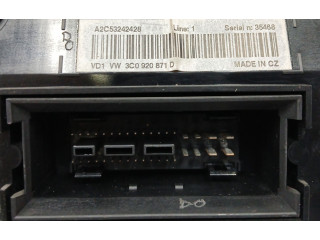 Přístrojová deska  Volkswagen Passat Alltrack 2008 3C0920871D, A2C53242428  