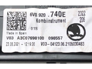 Панель приборов 6V0920740E Skoda Fabia Mk3 (NJ)
