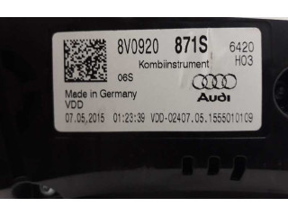 Панель приборов 8V0920871S, A2C94972400 Audi A3 S3 8V