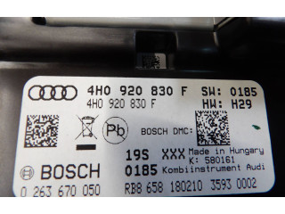 Přístrojová deska  Audi A8 S8 D4 4H 2011 4H0920830F, 0263670050  