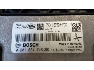 Блок управления двигателя H7A312C520FDC, 0281034746 Jaguar XE