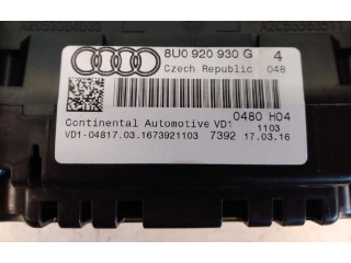 Панель приборов 8U0920930G, A2C86857000 Audi Q3 8U