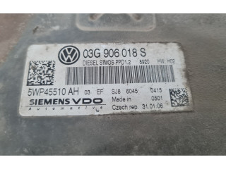 Блок управления двигателя 03G906018S, 5WP45510   Volkswagen PASSAT B6
