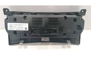 Блок управления климат-контролем A2049000715, W281400   Mercedes-Benz GLK (X204)