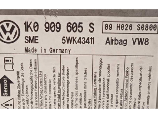 Блок подушек безопасности 1K0909605S, 1K0909605S0Q2   Skoda Octavia Mk2 (1Z)