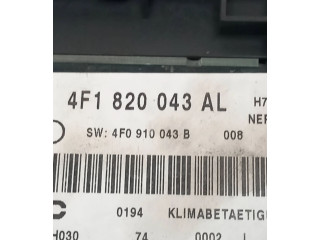 Блок управления климат-контролем 4F1820043AL, 4F0910043B Audi A6 S6 C6 4F