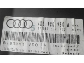 Přístrojová deska Audi A8 S8 D3 4E 2004 4E0920950A, 4E0910900