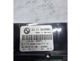 Блок управления климат-контролем 3443981, 00877713   BMW X3 E83
