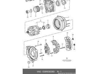 Генератор 028903028D Skoda Octavia 985
