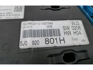 Geschwindigkeitsmesser Cockpit 5J0920801H   Skoda Fabia Mk2 (5J)       