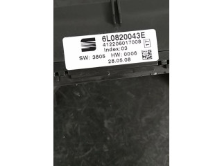 Блок управления климат-контролем 6L0820043E, 412206017008   Seat Ibiza III (6L)