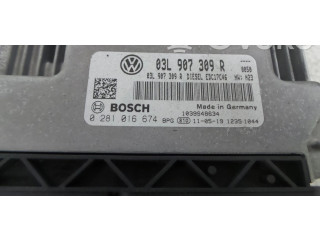 Блок управления двигателя 03L907309R, 0281016674 Volkswagen Touran II