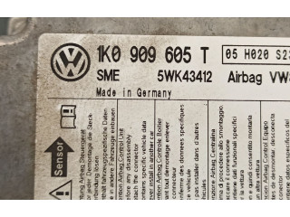 Блок управления надувных подушек 1K0909605T, 5WK43412   Skoda Octavia Mk2 (1Z)