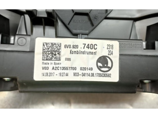 Панель приборов 6V0920740C, 54.456KMS   Skoda Fabia Mk3 (NJ)       