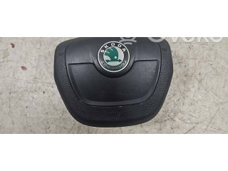 Подушка безопасности водителя 5J0880201K, 61872050B Skoda Fabia Mk2 (5J)