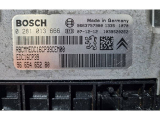 Блок управления двигателя 0281013666, 9665465280 Citroen C-Crosser
