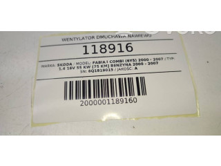 Вентилятор печки 6Q1819015C Skoda Fabia Mk1 (6Y)