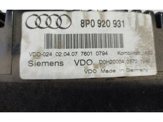 Панель приборов 8P0920931 Audi A3 S3 A3 Sportback 8P