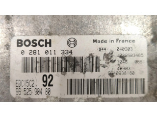Блок управления двигателем Блок управления 0281011334, 9652590480 Citroen C8