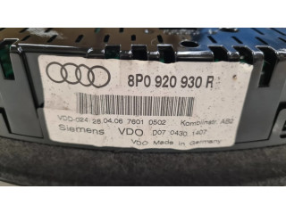 Панель приборов 8P0920930R, 110080297018 Audi A3 S3 A3 Sportback 8P