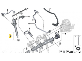 Vstřikovač 13538514146, 13538579234 BMW 1 F40 pro naftový motor 2.0
