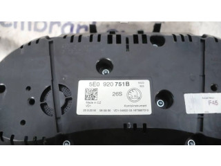 Панель приборов 5E0920751B, 2232016 Skoda Octavia Mk3 (5E)