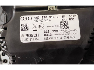 Přístrojová deska Audi A8 S8 D4 4H 2010 4H0920910D, 0263670057