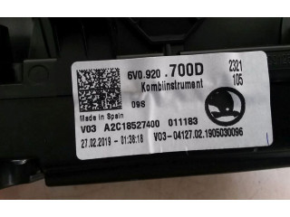 Спидометр (приборный щиток) 6V0920700D, 6V0920700D   Skoda Fabia Mk3 (NJ)   