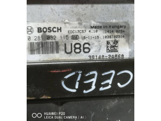 Блок управления двигателя 391402A860, 0281032115 KIA Ceed