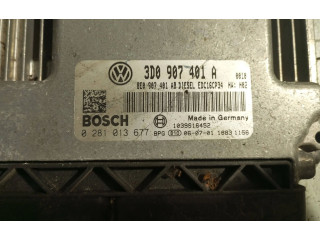 Блок управления двигателя 3D0907401A, 8E0907401AB Volkswagen Phaeton