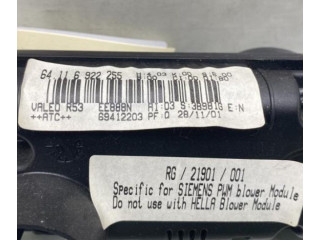 Блок управления климат-контролем 64111502214   Mini One  Cooper R50  53