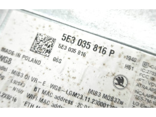 Блок управления навигации (GPS) 5E3035816P, 5E3035816 Skoda Octavia Mk4