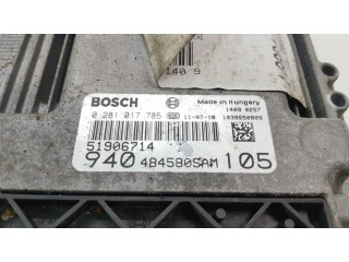 Блок управления двигателя 51906714, 0281017785 Alfa Romeo Giulietta