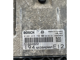 Řídící jednotka 0281012961, 1944134A3DCM Fiat Croma 2007