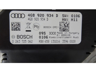 Přístrojová deska Audi A6 C7 2016 4G8920934D
