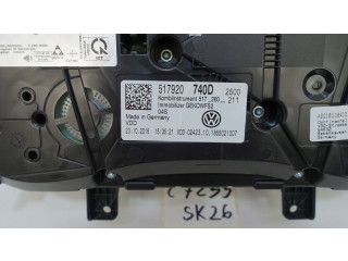 Панель приборов 517920740D, 35952KM Volkswagen Golf Sportsvan