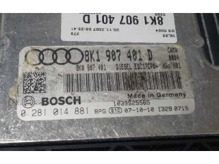 Блок управления двигателя 8K1907401D, 0281014881 Audi A4 Allroad