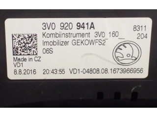 Панель приборов 3V0920941A Skoda Superb B8 (3V)