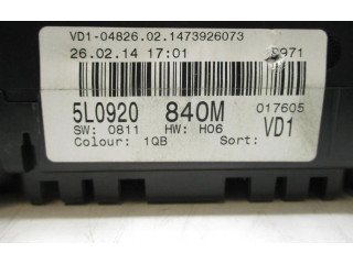 Панель приборов 5L0920840M   Skoda Yeti (5L)       